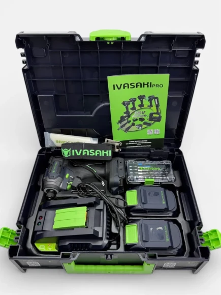 Винтоверт IVASAKI Pro НС220Н (2АКБ-4Ач) Винтоверт IVASAKI Pro НС220Н (2АКБ-4Ач)