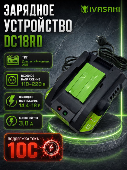Набор аккумуляторных инструментов IVASAKI PRO 6в1 2 акб 6Ah 1 ЗУ 3Ah