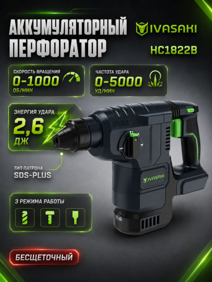 Набор 6в1 IVASAKI Pro без аккумуляторов, акб 0шт